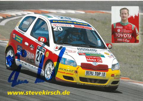 Steve Kirsch  Toyota  Auto Motorsport Autogrammkarte original signiert 