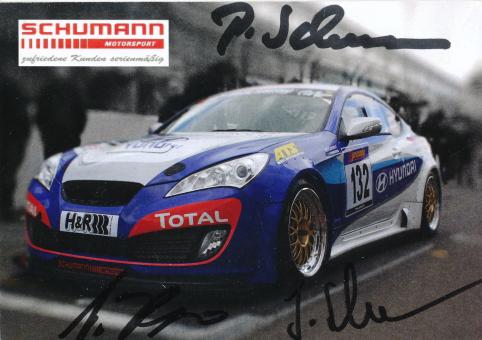 Schumann  Hyundai  Auto Motorsport Autogrammkarte original signiert 