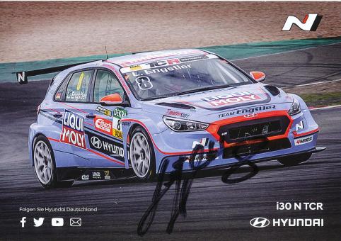 Luca Engstler  Hyundai  Auto Motorsport Autogrammkarte original signiert 