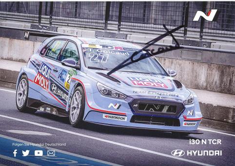 Theo Coicoud  Hyundai  Auto Motorsport Autogrammkarte original signiert 