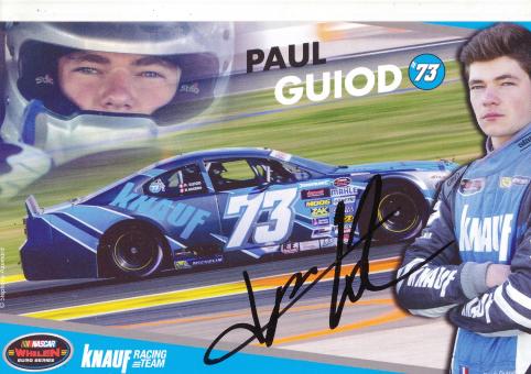 Paul Guiod  NASCAR  USA  Auto Motorsport Autogrammkarte original signiert 