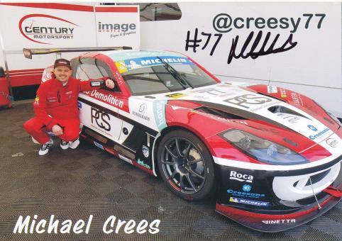 Michael Crees  Auto Motorsport Autogrammkarte original signiert 