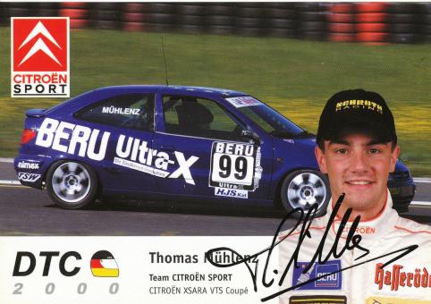 Thomas Mühlenz  Citroen  Auto Motorsport Autogrammkarte original signiert 