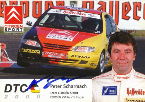 Peter Scharmach  Citroen  Auto Motorsport Autogrammkarte original signiert 
