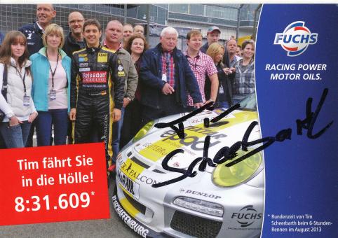 Tim Scheerbarth  Black Falcon  Auto Motorsport Autogrammkarte original signiert 