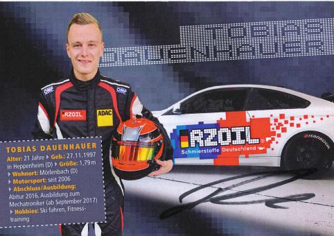 Tobias Daubenhauer  Auto Motorsport Autogrammkarte original signiert 