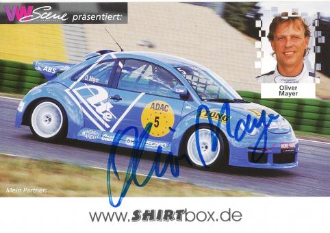 Oliver Mayer   Auto Motorsport Autogrammkarte original signiert 