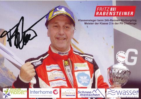 Fritz Rabensteiner  Auto Motorsport Autogrammkarte original signiert 
