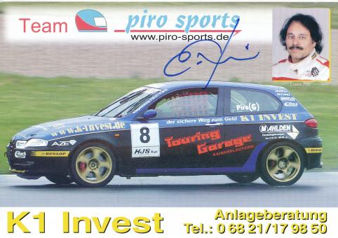 Erwin Piro  Auto Motorsport Autogrammkarte original signiert 