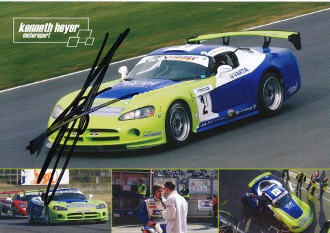 Kenneth Heyer  Auto Motorsport Autogrammkarte original signiert 
