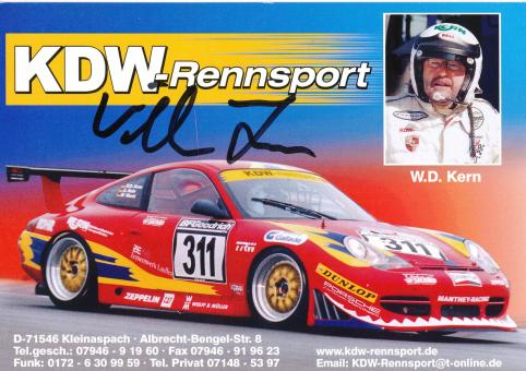 W.D.Kern  Auto Motorsport Autogrammkarte original signiert 