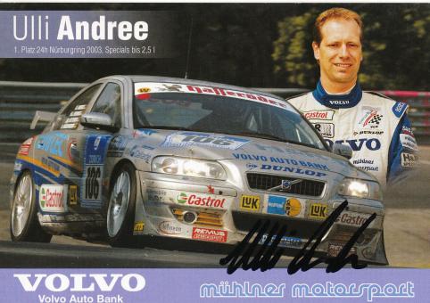 Ulli Andree  Auto Motorsport Autogrammkarte original signiert 