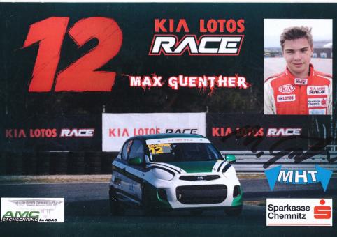 Max Günther  Auto Motorsport Autogrammkarte original signiert 