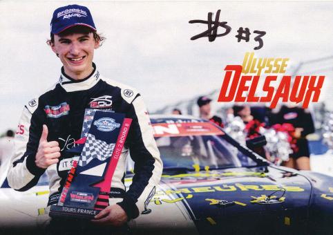 Ulysse Delsauh  Auto Motorsport Autogrammkarte original signiert 