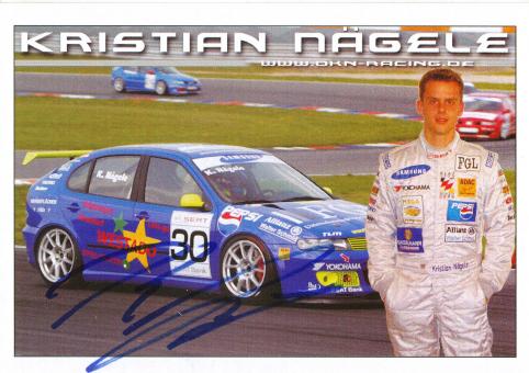 Kristian Nägele  Auto Motorsport Autogrammkarte original signiert 