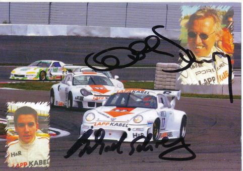 Wolfgang & Michael Schrey  Auto Motorsport Autogrammkarte original signiert 