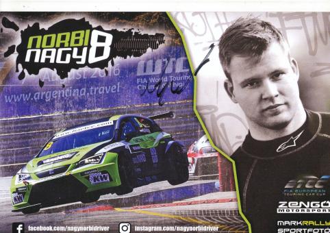 Norbi Nagy  Auto Motorsport Autogrammkarte original signiert 