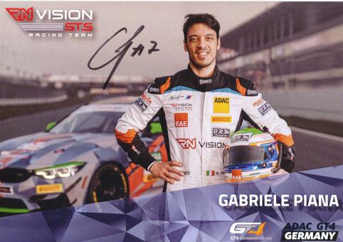 Gabriele Piana  Auto Motorsport Autogrammkarte original signiert 