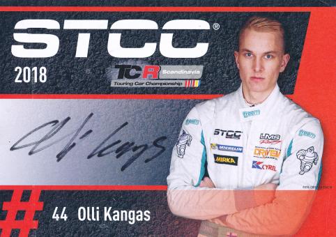 Olli Kangas  Auto Motorsport Autogrammkarte original signiert 