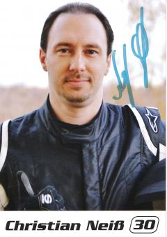 Christian Neiß  Auto Motorsport Autogrammkarte original signiert 