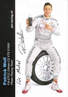 Patrick Wolf  Auto Motorsport Autogrammkarte original signiert 