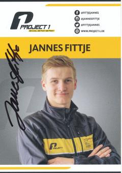 Jannes Fittje  Auto Motorsport Autogrammkarte original signiert 