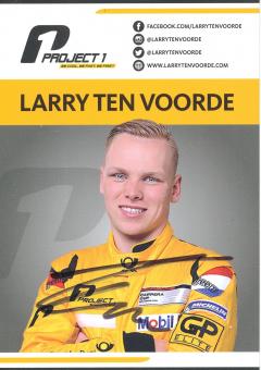 Larry Ten Voorde  Auto Motorsport Autogrammkarte original signiert 