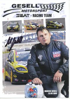 Marcus Gesell   Auto Motorsport Autogrammkarte original signiert 