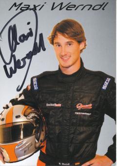 Maxi Werndl   Auto Motorsport Autogrammkarte original signiert 