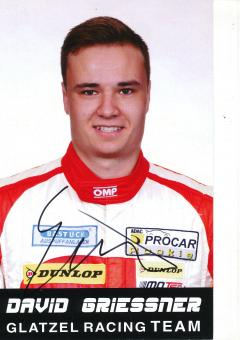David Griessner   Auto Motorsport Autogrammkarte original signiert 