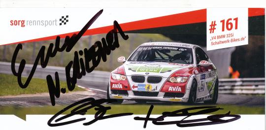 Asari, Franz, Griebner, Von Kiedrowski  BMW  Auto Motorsport Autogrammkarte original signiert 
