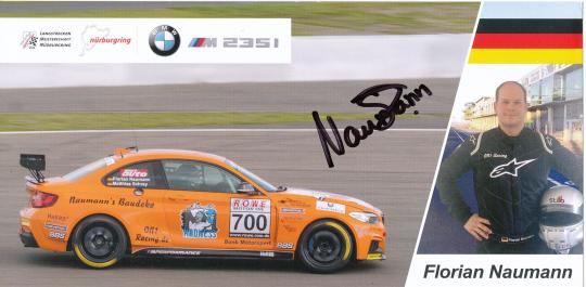 Florian Naumann  BMW  Auto Motorsport Autogrammkarte original signiert 
