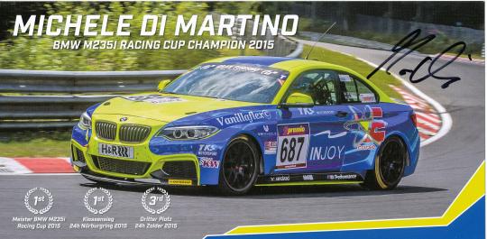 Michele Di Martino  BMW  Auto Motorsport Autogrammkarte original signiert 