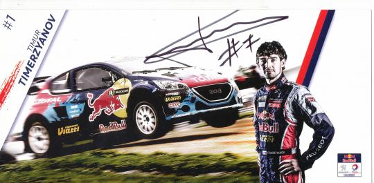 Timur Timerzyanov  Ralley  Auto Motorsport Autogrammkarte original signiert 
