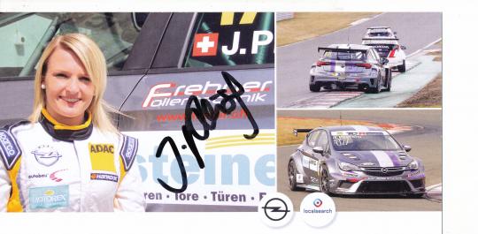 Jasmin Preisig  Opel  Auto Motorsport Autogrammkarte original signiert 