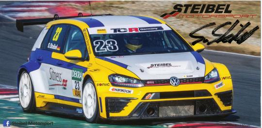 Sebastian Steibl  VW  Auto Motorsport Autogrammkarte original signiert 