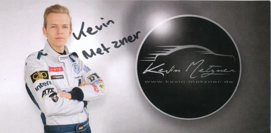 Kevin Metzner  VW  Auto Motorsport Autogrammkarte original signiert 
