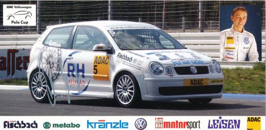 Philipp Leisen  VW  Auto Motorsport Autogrammkarte original signiert 