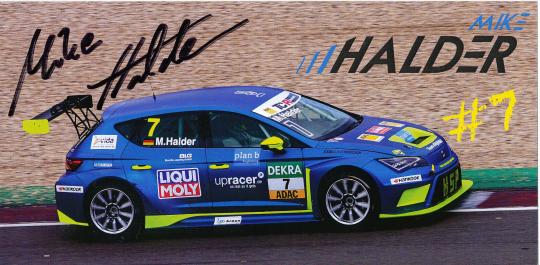 Mike Halder  Seat  Auto Motorsport Autogrammkarte original signiert 