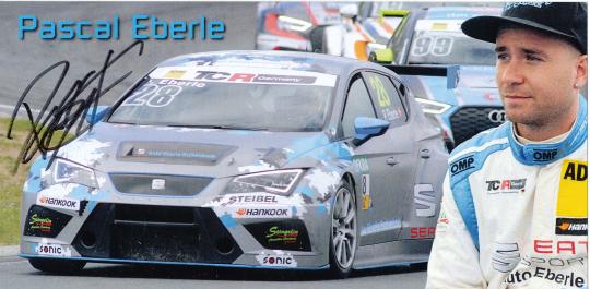 Pascal Eberle  Seat  Auto Motorsport Autogrammkarte original signiert 