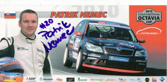 Patrik Nemec  Alfa Romeo  Auto Motorsport Autogrammkarte original signiert 