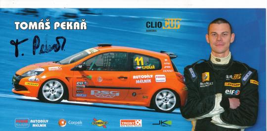 Tomas Pekar   Auto Motorsport Autogrammkarte original signiert 