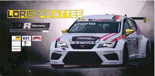Loris Prattes   Auto Motorsport Autogrammkarte original signiert 