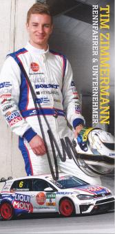 Tim Zimmermann  VW   Auto Motorsport Autogrammkarte original signiert 