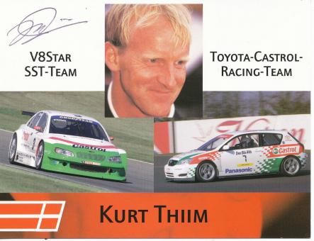 Kurt Thiim  Toyota   Auto Motorsport Autogrammkarte original signiert 