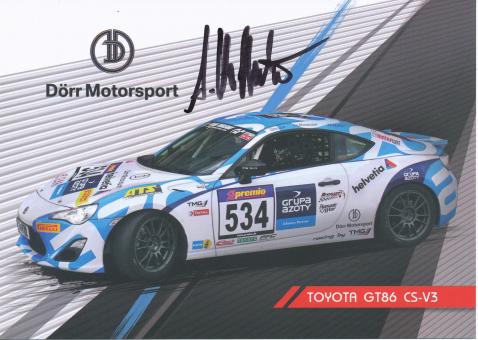Arne Hoffmeister  Toyota   Auto Motorsport Autogrammkarte original signiert 