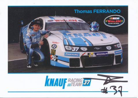 Thomas Ferrando   Auto Motorsport Autogrammkarte original signiert 