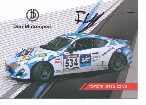 Fabian Waabetz  Toyota  Auto Motorsport Autogrammkarte original signiert 