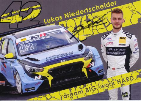 Lukas Niedertscheider  Hyundai  Auto Motorsport Autogrammkarte original signiert 