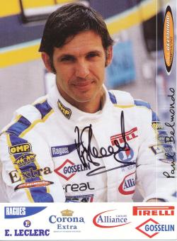 Paul Belmondo   Auto Motorsport Autogrammkarte original signiert 